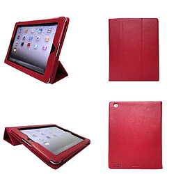 Xeptio Etui Apple iPad 2, 3 et 4 Retina rouge