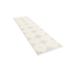 Vidal Tapis de couloir en laine 287x79 beige Darya