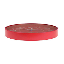 Horloge Murale Versa Rouge Plastique 3,7 x 30 x 30 cm