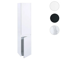 Mendler Armoire suspendue HWC-L86, Armoire de salle de bain Highboard Hochschrank, MVG mélamine 2 portes 3 compartiments 160x33cm ~ blanc