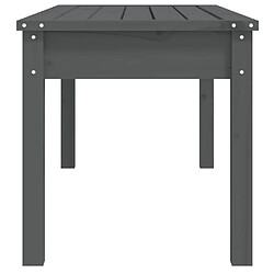 Acheter vidaXL Banc de jardin gris 109x44x45 cm bois massif de pin