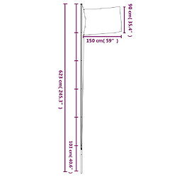 vidaXL Drapeau de la Suède et mât 6,23 m Aluminium pas cher