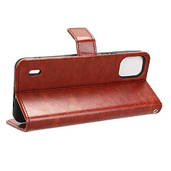 Avis Htdmobiles Housse pour Nokia C12 / C12 Pro / C12 Plus - etui coque pochette portefeuille + film ecran - MARRON