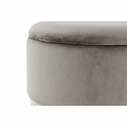 Paris Prix Lot de 2 Poufs & Coffres de Rangement Zora 44cm Gris & Noir