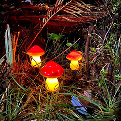 Acheter Lumières Solaires de Jardin En Plein Air, Paquet de 3 Lumières de Voie de Paysage Lumières Solaires à énergie de Champignon Imperméables pour