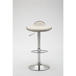 Non Tabouret de bar Shanghai tissu chrome