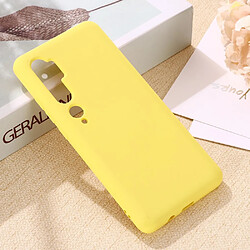 Acheter Coque en silicone liquide jaune pour votre Xiaomi Mi CC9 Pro