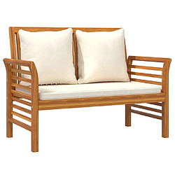 Acheter Maison Chic Salon de jardin 5 pcs + coussins - Mobilier/Meubles de jardin - Table et chaises d'extérieur Bois massif d'acacia -MN35013