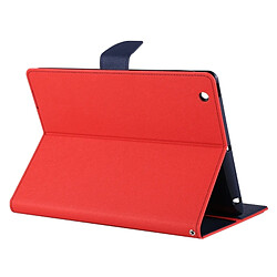 Wewoo Smart Cover rouge pour iPad 4/3/2 Housse en cuir avec support et fentespour cartes porte-cartes