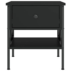 Acheter vidaXL Table de chevet noir 40x42x45 cm bois d’ingénierie