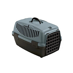 ZOLUX Panier de transport Gulliver - 46 x 28 x 30 cm - Bleu acier - Pour chien et chat jusqu'a 6 kg