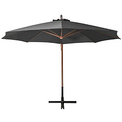 Avis Maison Chic Parasol Jardin | Parasol suspendu avec mat Anthracite 3,5x2,9 m Bois de sapin - GKD93468