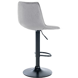 Avis Non Lot de 2 tabourets de bar Lex velours noir