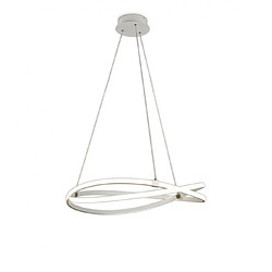 Luminaire Center Suspension LED intégré Infinity blanc 1 ampoule 50cm