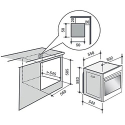 Avis Four intégrable multifonction 73l 60cm a+ pyrolyse blanc - sop6214lw - SAUTER