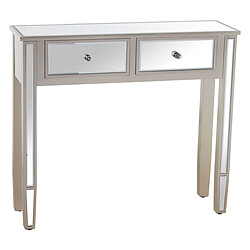 Console Alexandra House Living Champagne Bois 90 x 80 x 25 cm