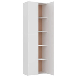 Acheter vidaXL Armoire de bureau Blanc 60 x 32 x 190 cm Bois d'ingénierie