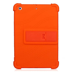 Coque en silicone Souple avec béquille orange pour votre Apple iPad Mini 3/iPad Mini 2/iPad Mini