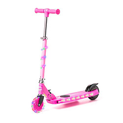 Ataa Trottinette pour enfants S-Ray avec plusieurs lumières LED Rose