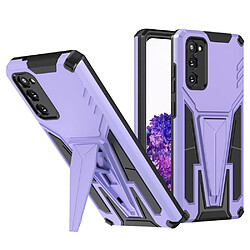 Coque en TPU anti-rayures avec béquille violet pour votre Samsung Galaxy S20