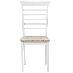 Beliani Chaise de salle à manger Set de 2 Blanc BATTERSBY pas cher