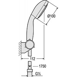 Grohe Set de douche mural Tempesta 100 2 jets