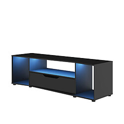 But Meuble TV LED bleue HACK noir pas cher