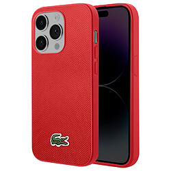 Lacoste Coque Lacoste pour iPhone 14 Pro Max Antichoc Soft Touch Rouge