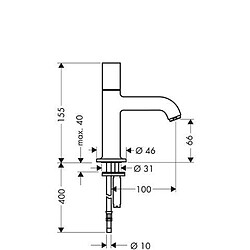 Hansgrohe 38130000 Axor Uno Robinet lave-mains chromé