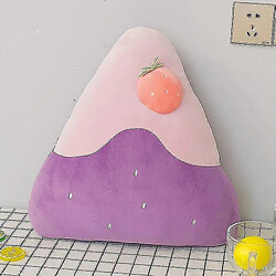 Universal (50 cm) Prex de gâteau de fruits Pillow Toy Triangle Soft Dotred Doll Sofa (violet)