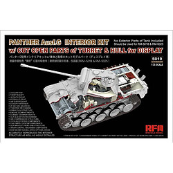 Avis Rye Field Model Maquette Char Panther Ausf.g With Full Interior & Cut Away Parts