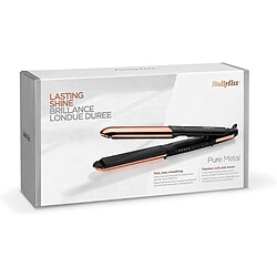 Plancha para el Pelo BaByliss Pure Metal ST481E/ Negra y Oro Rosa