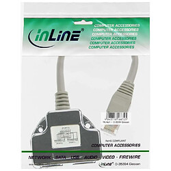 InLine Cat.5e adaptateur T (reproductrice de port) RJ45 mâle à 2x RJ45 fem. 15cm