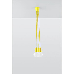 Acheter Luminaire Center Suspension DIEGO PVC jaune 3 ampoules