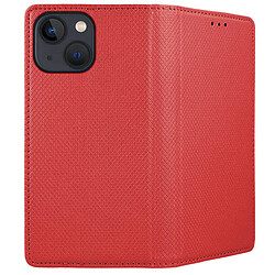 Acheter Htdmobiles Housse pour Apple iPhone 15 - etui coque pochette portefeuille + film ecran - ROUGE MAGNET