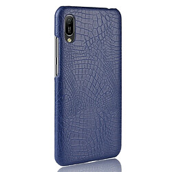 Avis Wewoo Coque PC + PU antichoc en texture de crocodile pour Huawei Y6 Pro 2019 Bleu