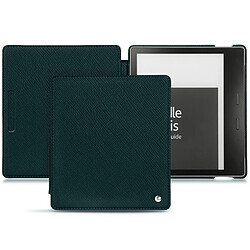 Housse cuir Amazon Kindle Oasis (2019) - Rabat horizontal - Vert séduisant ( Pantone #1d3c34 ) - NOREVE