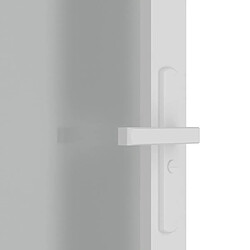 Acheter vidaXL Porte intérieure 83x201,5 cm Blanc Verre mat et aluminium