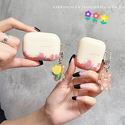 Avis GUPBOO Airpods Coque Housse Étui Protecteur Compatible pour AirPods Pro-jolie fille lapin tulipe