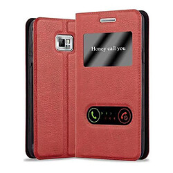 Cadorabo Coque Samsung Galaxy S2 / S2 PLUS Etui en Rouge