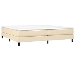 Avis Sommier à lattes,Cadre à lattes de lit pour Adulte Crème 200x200 cm Tissu -MN49110