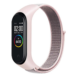 Bracelet en nylon réglable pour votre Xiaomi Mi Band 3/4/5/6/7 - rose clair