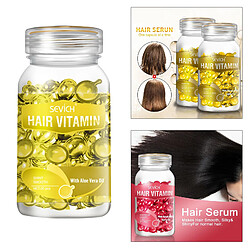 Avis Capsule De Sérum De Vitamine De Cheveux Avec Des Cheveux De Réparation D'huile De Vitamines B5 Pour Les Femmes Jaunes