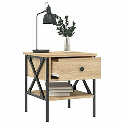 Acheter Maison Chic Table de chevet,Table de Nuit,Meuble de Rangement chêne sonoma 40x42x45 cm bois d'ingénierie