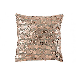 Dansmamaison Coussin Sequins Velours Gris/Rose