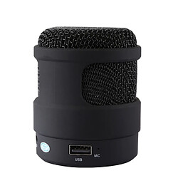 Acheter Wewoo Enceinte Bluetooth d'intérieur noir Portable stéréo musique sans fil haut-parleur, MIC intégré, Appels mains-libres de et carte TF fonction audio AUX FM, Distance: 10m