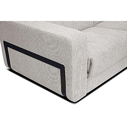 Acheter Courtois Laville Canapé d'angle droit 5 places avec un relax électrique tissu beige clair