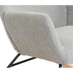 Acheter Mendler Fauteuil à bascule HWC-N13, Fauteuil relax à bascule Fauteuil TV, bois massif métal tissu/textile 320g/m² ~ gris-vert