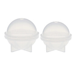 2 pièces sphère boule forme silicone moule pour la résine coulée artisanat 50mm 60mm