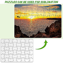 Avis Universal 20 feuilles de sublimation vierge puzzle du puzzle vierge blanc puzzle de bricolage